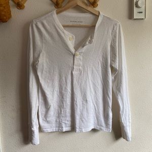 White Everlane Henley Medium